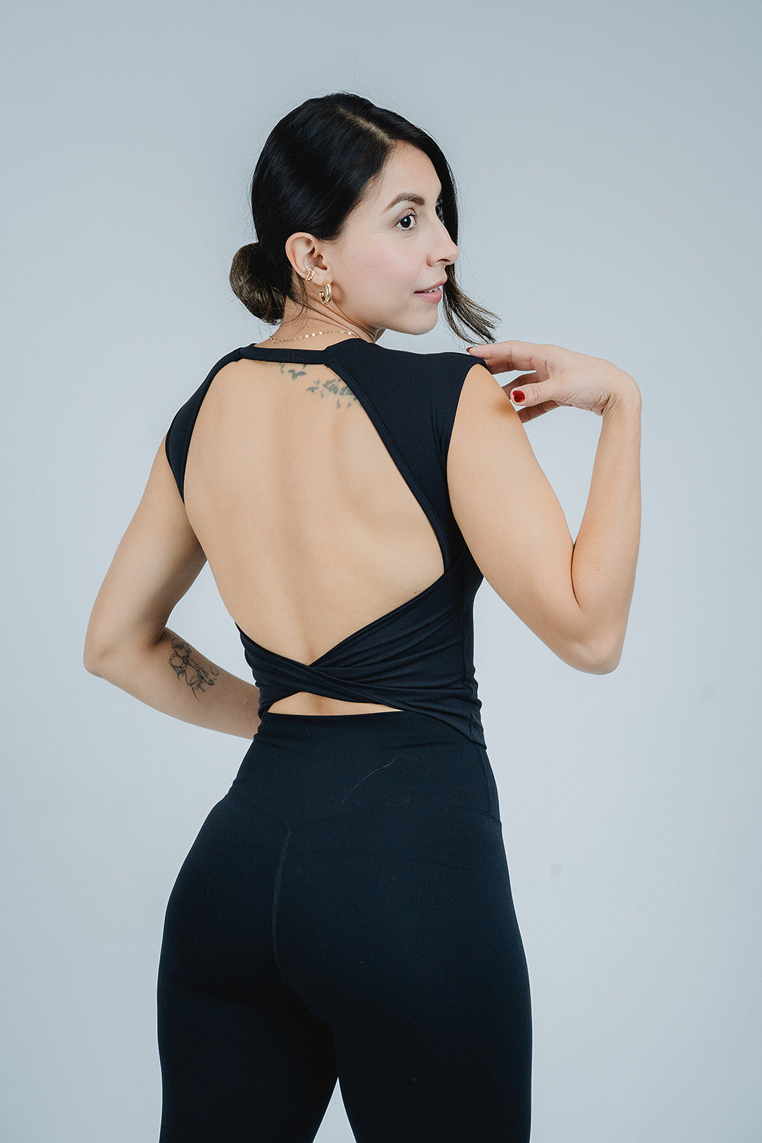 Blusa Open Back Black