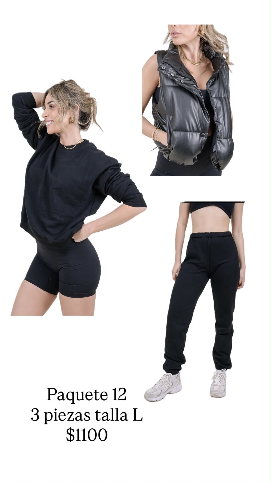 Paquete Talla L $1,100 3 piezas
