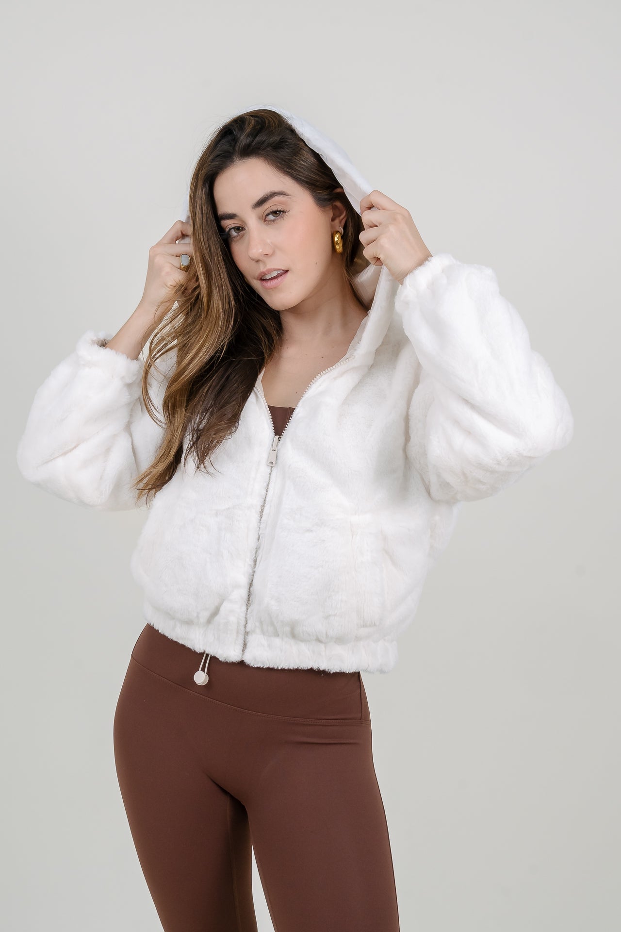 Chaqueta Reversible Cream