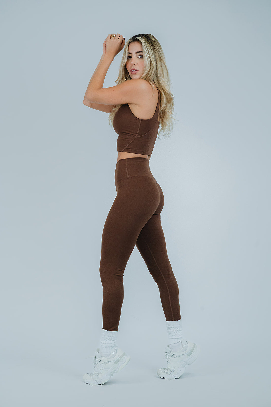 Leggin buttery soft brown