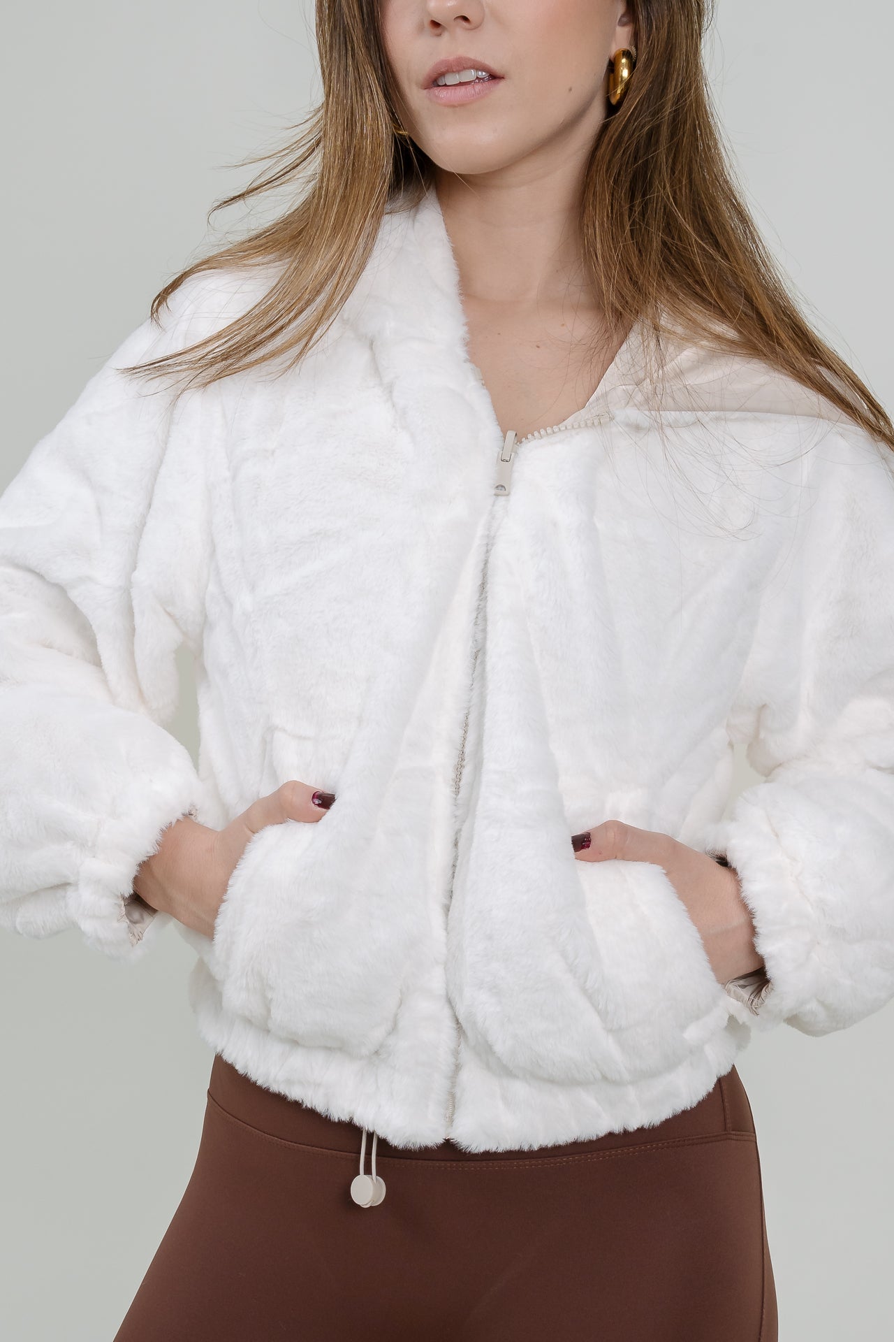 Chaqueta Reversible Cream