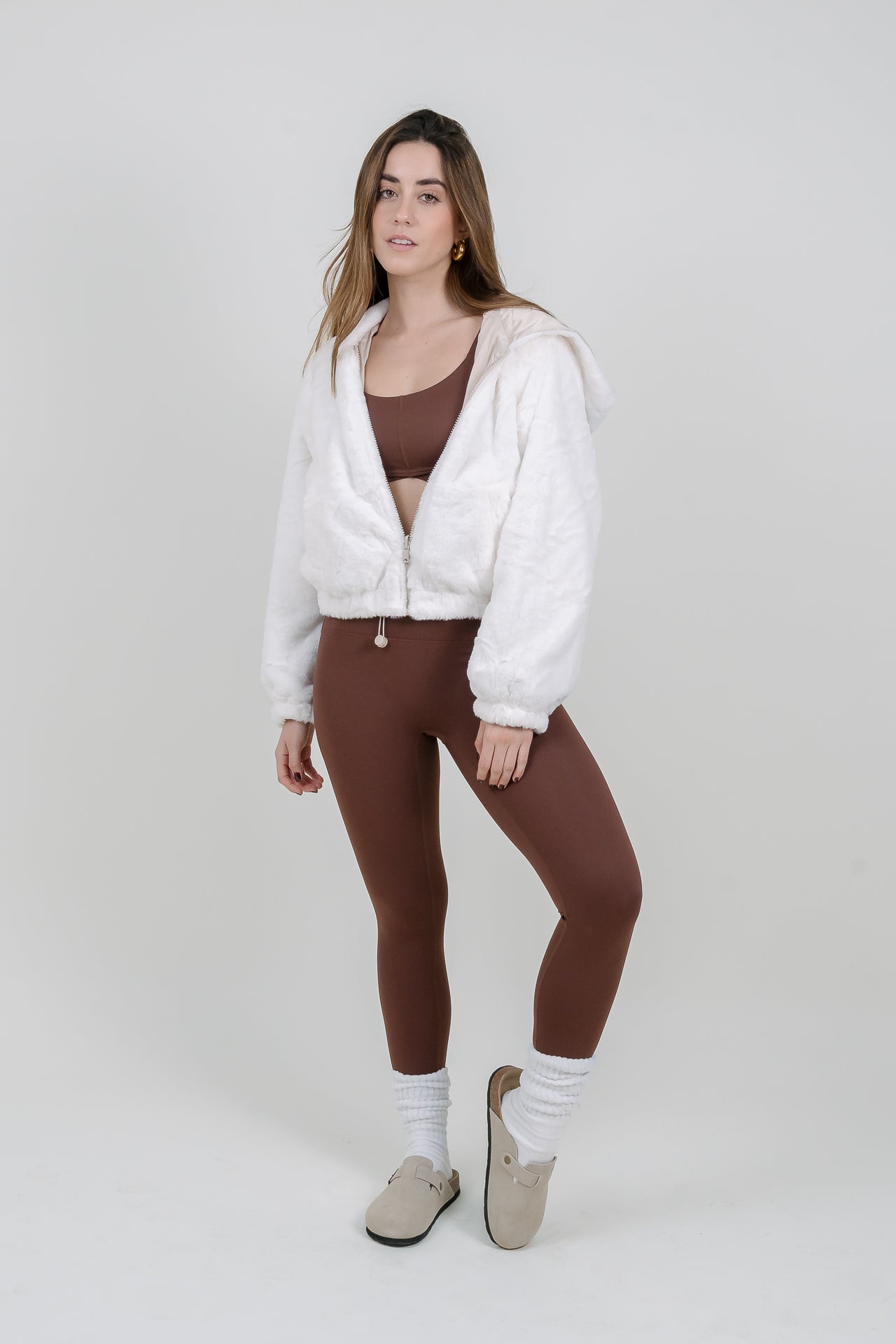 Chaqueta Reversible Cream