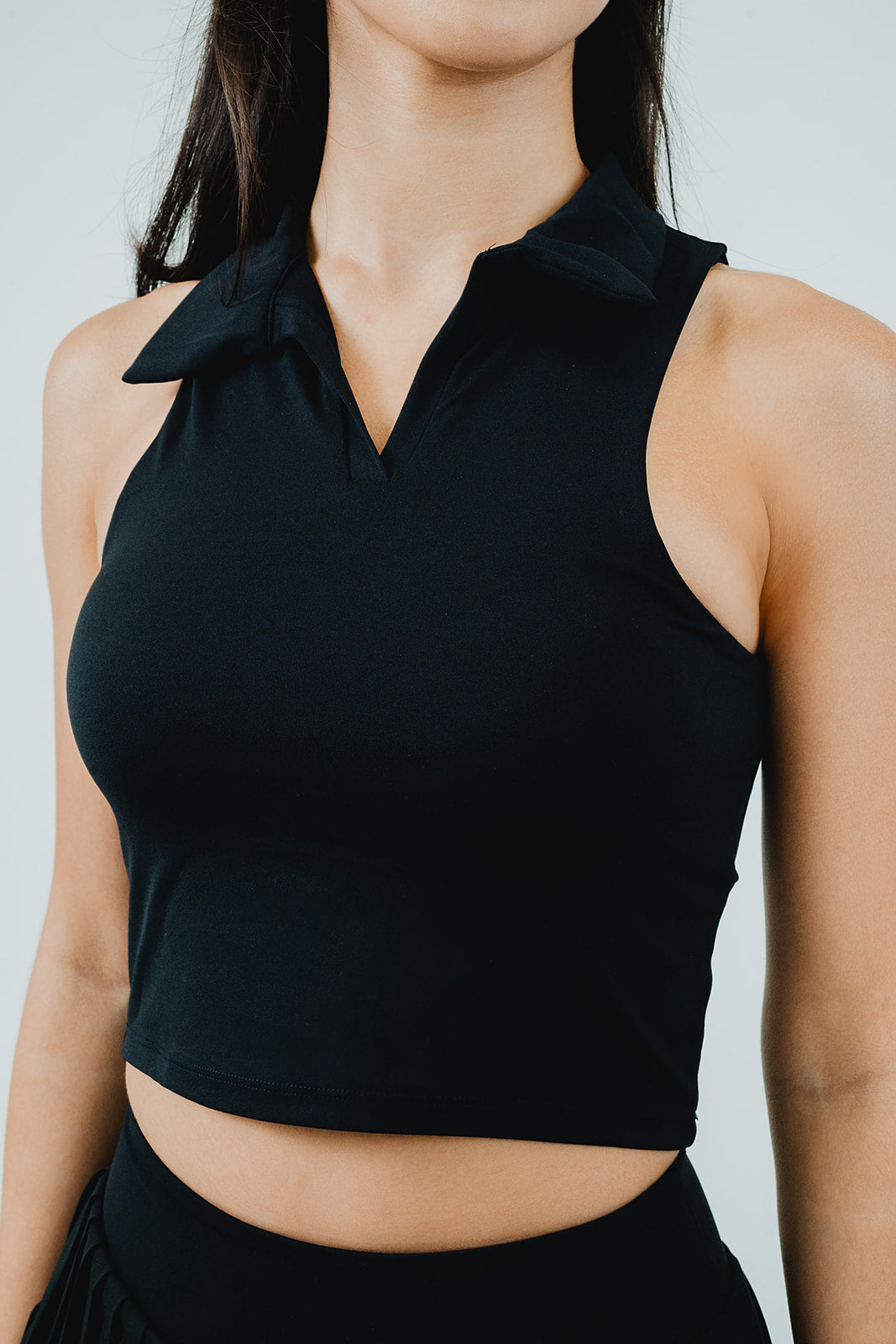 Top sport polo negro