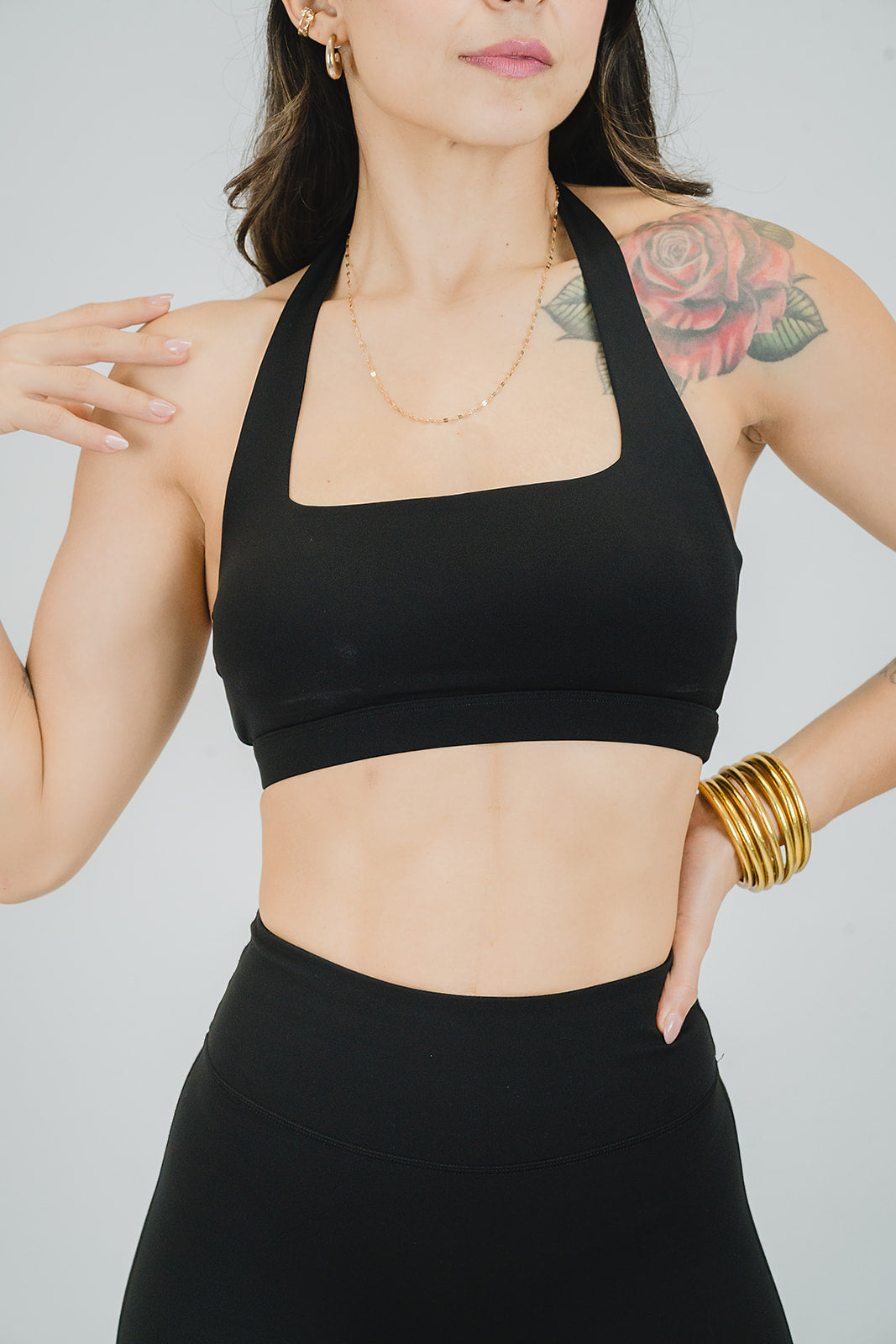 Top halter black