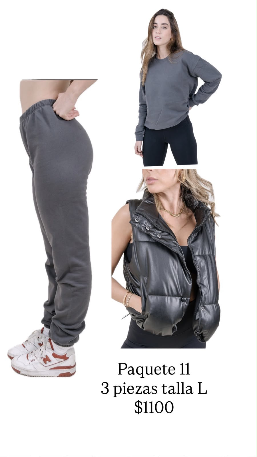Paquete talla L $1100 3 piezas