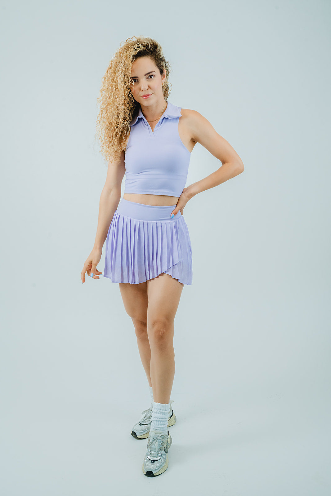 Top sport polo lavanda