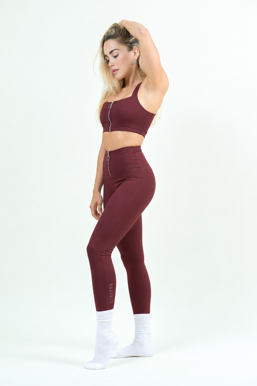 Leggin Zipper Brown
