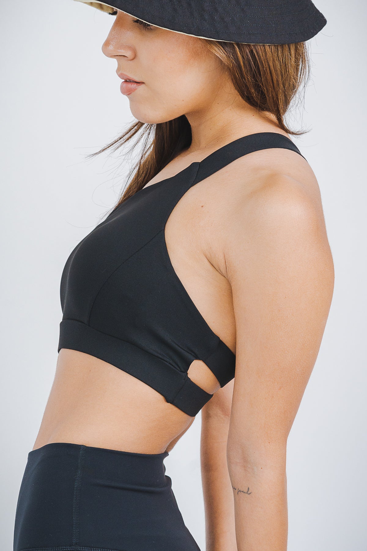 Top Open Back Black